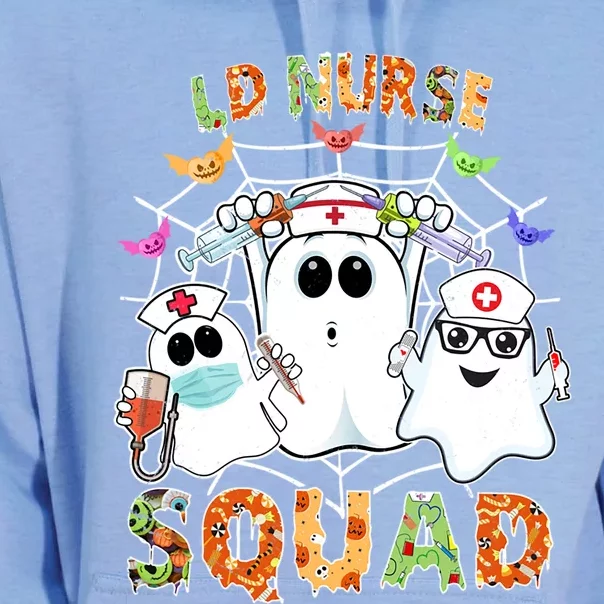 Ld Nurse Squad Boo Halloween Matching Gift Unisex Surf Hoodie