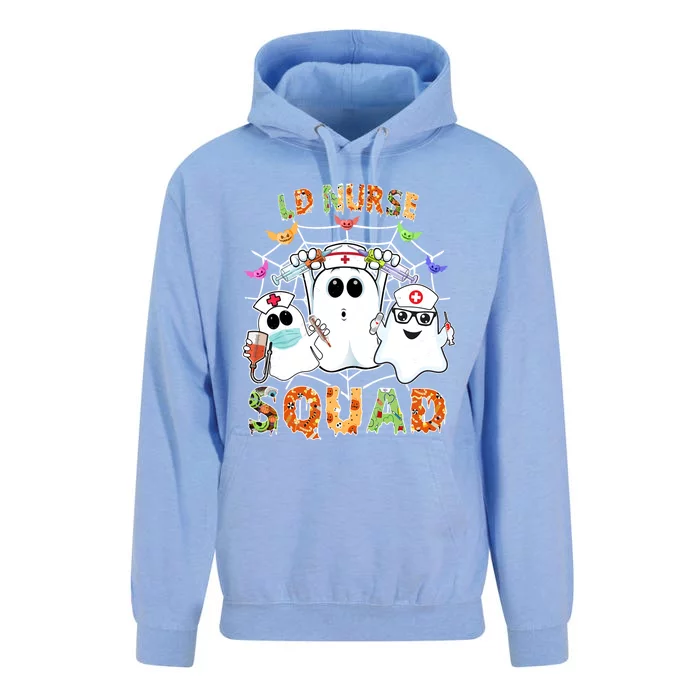 Ld Nurse Squad Boo Halloween Matching Gift Unisex Surf Hoodie