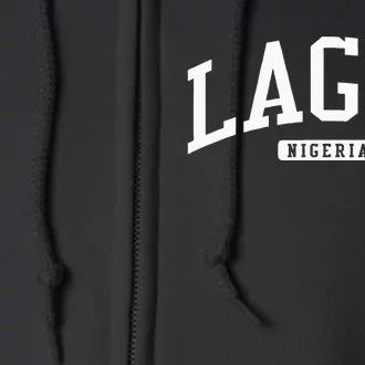 Lagos Nigeria Style Full Zip Hoodie