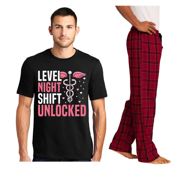 Level Night Shift Unlocked Design Night Shift Nurse Great Gift Pajama Set