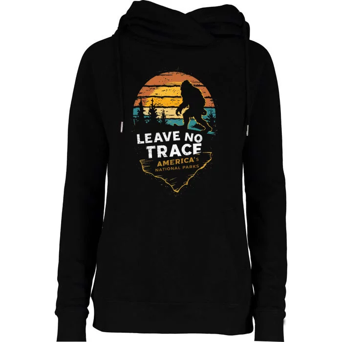 Leave No Trace AmericaS National Parks Womens Funnel Neck Pullover Hood