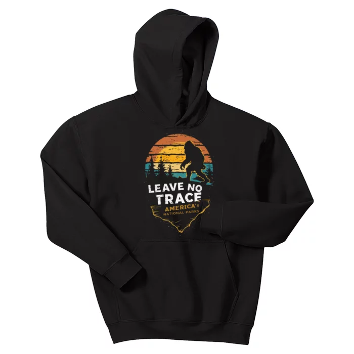 Leave No Trace AmericaS National Parks Kids Hoodie