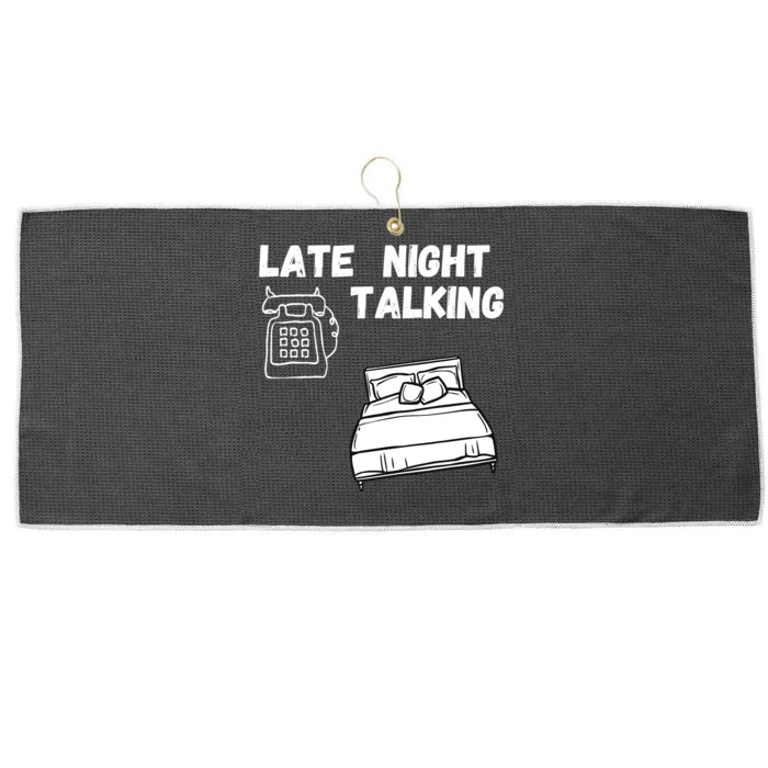 Late Night Talking Large Microfiber Waffle Golf Towel