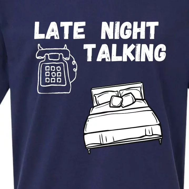 Late Night Talking Sueded Cloud Jersey T-Shirt