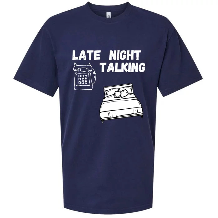 Late Night Talking Sueded Cloud Jersey T-Shirt