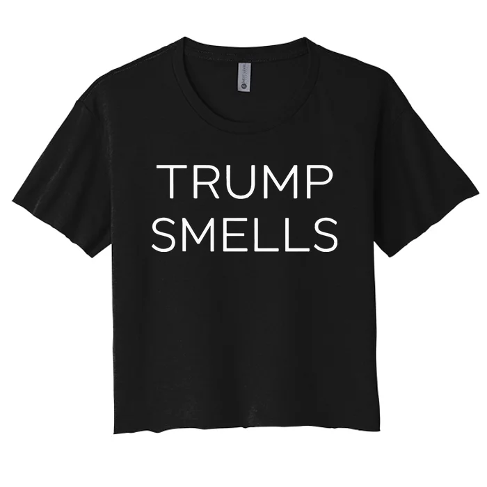 Liam Nissan Trump Smells Women's Crop Top Tee