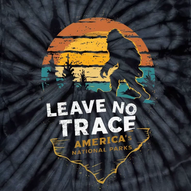 Leave No Trace AmericaS National Parks Tie-Dye T-Shirt