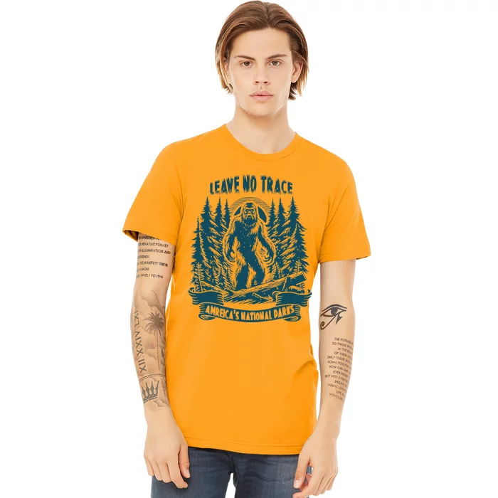 Leave No Trace America National Parks Big Foot Premium T-Shirt