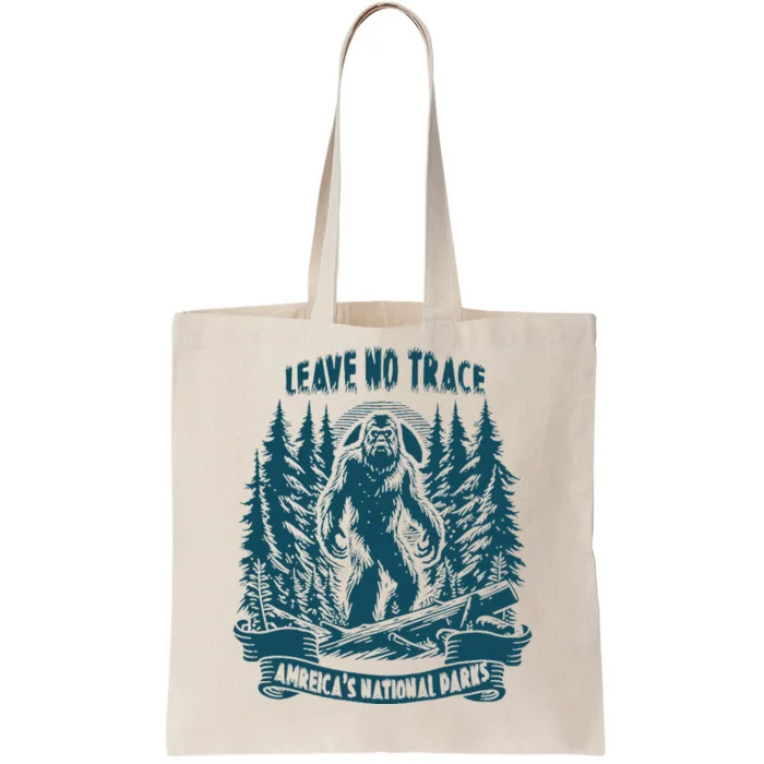 Leave No Trace America National Parks Big Foot Tote Bag