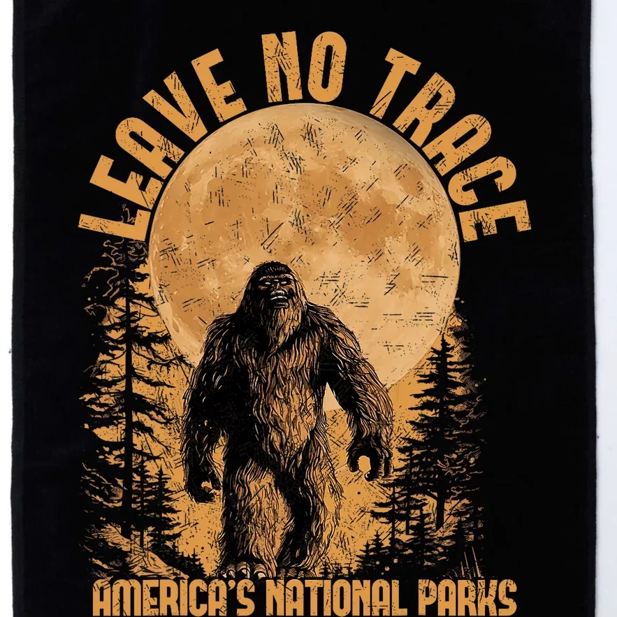 Leave No Trace America National Parks Funny Big Foot Platinum Collection Golf Towel