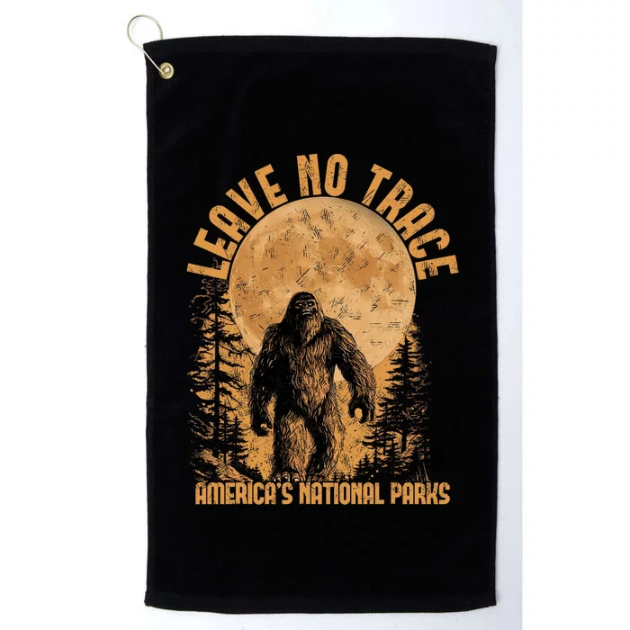 Leave No Trace America National Parks Funny Big Foot Platinum Collection Golf Towel