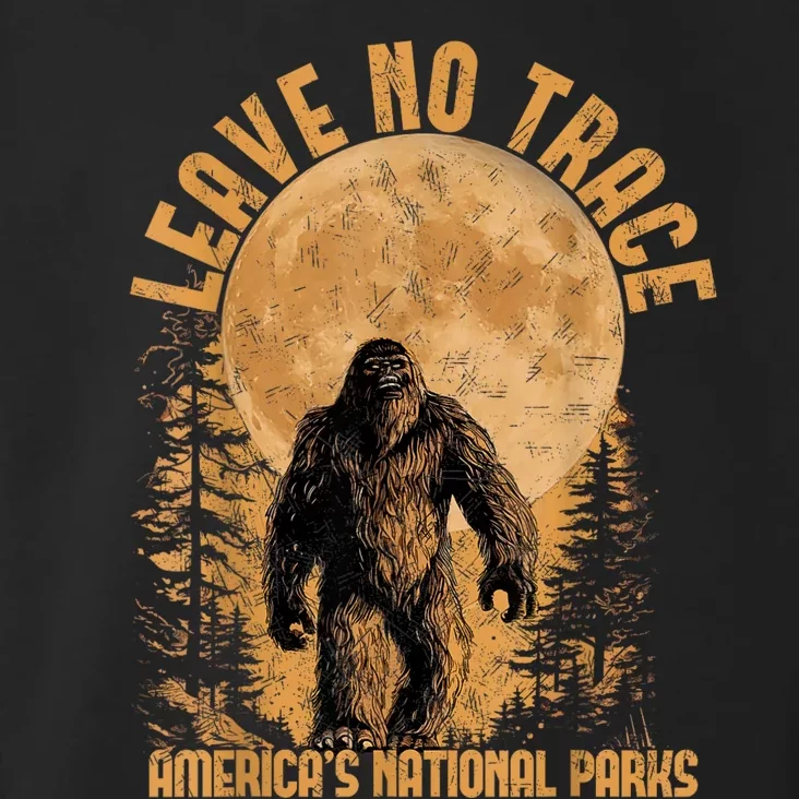 Leave No Trace America National Parks Funny Big Foot Toddler Hoodie