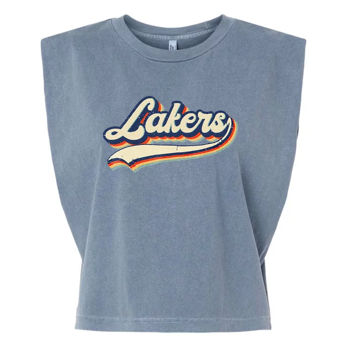 Laker Name Vintage Retro Gift Men Women Boy Girl Garment-Dyed Women's Muscle Tee