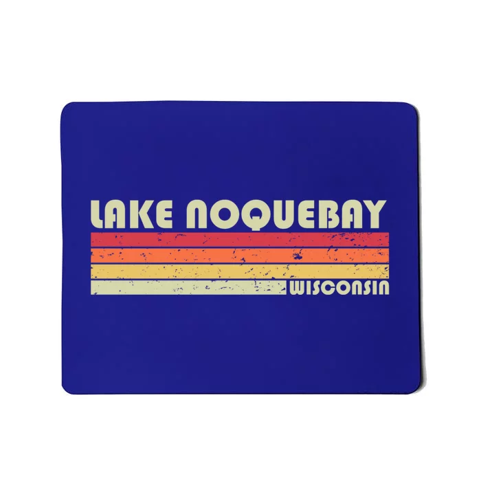 Lake Noquebay Wisconsin Funny Fishing Camping Summer Gift Cute Gift Mousepad