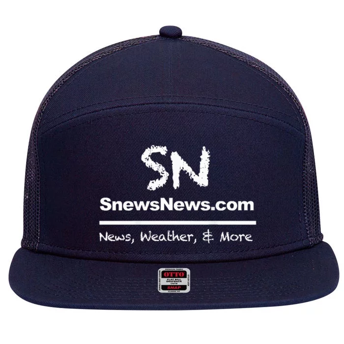 Local News Weather And More 7 Panel Mesh Trucker Snapback Hat