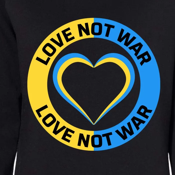 Love Not War For Ukrainian Supporters 5 Womens California Wash Sweatshirt