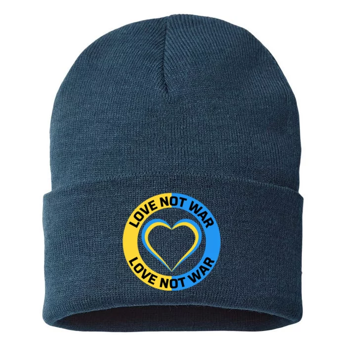 Love Not War For Ukrainian Supporters 5 Sustainable Knit Beanie