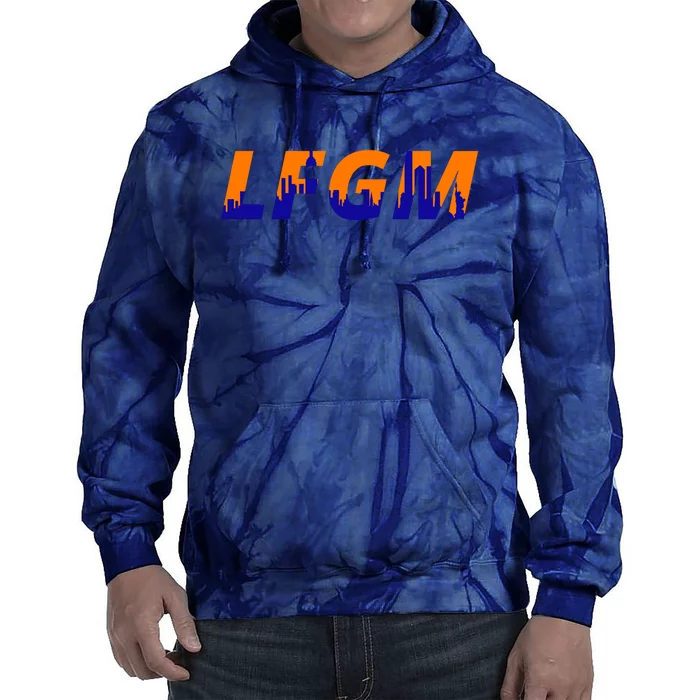 LFGM New York City Skyline Tie Dye Hoodie