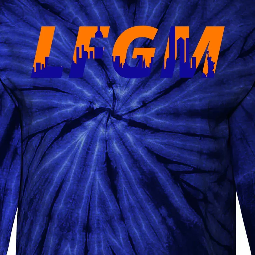 LFGM New York City Skyline Tie-Dye Long Sleeve Shirt