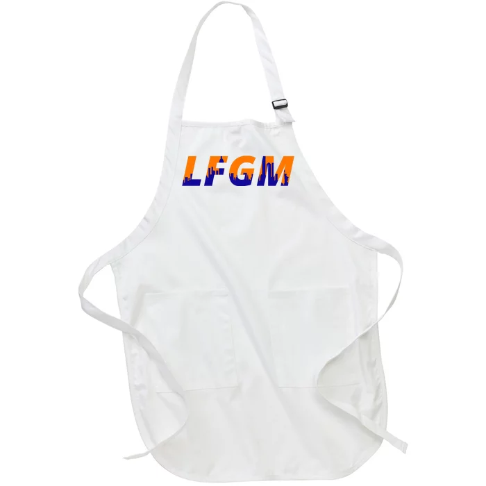 LFGM New York City Skyline Full-Length Apron With Pocket