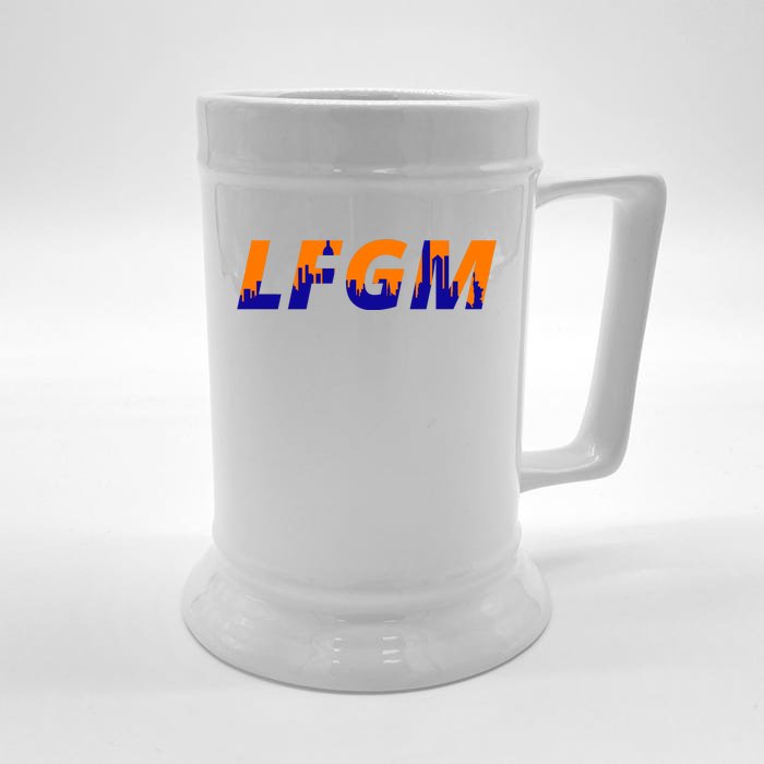 LFGM New York City Skyline Front & Back Beer Stein