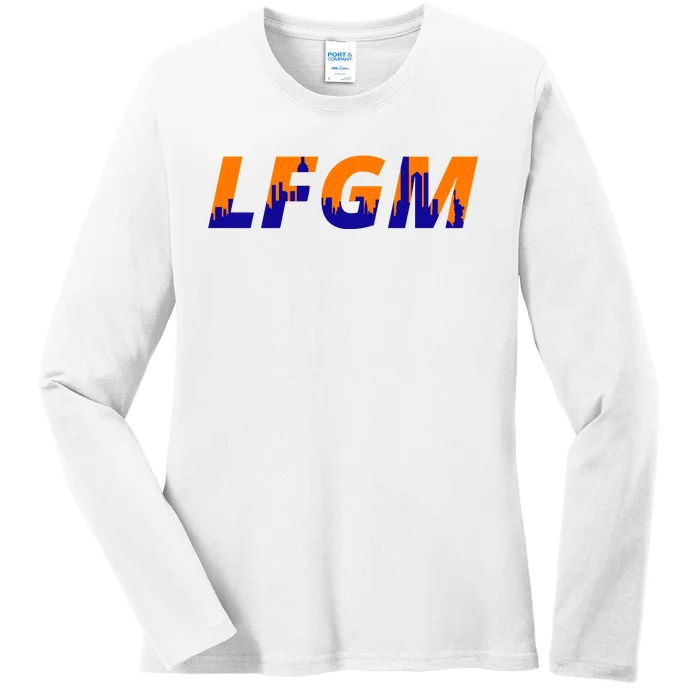 LFGM New York City Skyline Ladies Long Sleeve Shirt