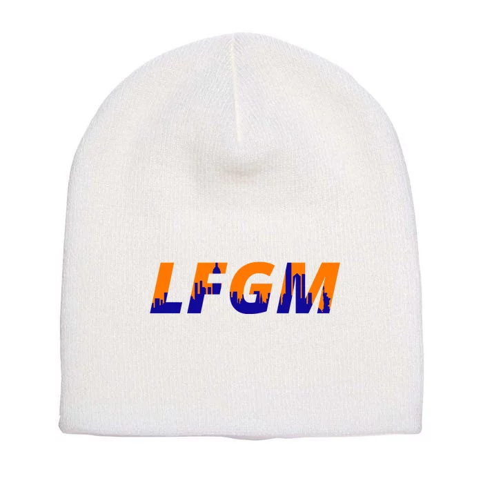 LFGM New York City Skyline Short Acrylic Beanie