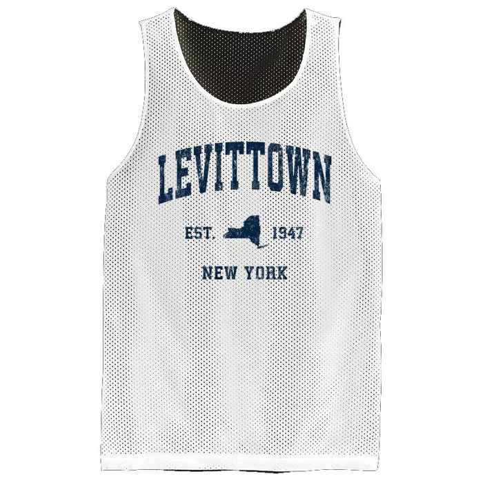 Levittown New York Ny Vintage Athletic Mesh Reversible Basketball Jersey Tank