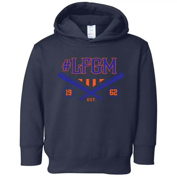 LFGM New York Baseball Est 1962 Toddler Hoodie