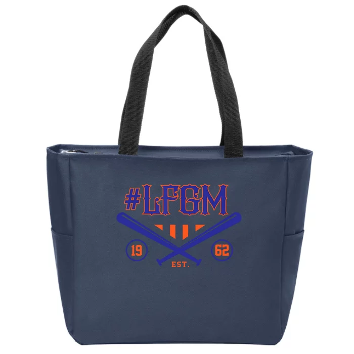 LFGM New York Baseball Est 1962 Zip Tote Bag