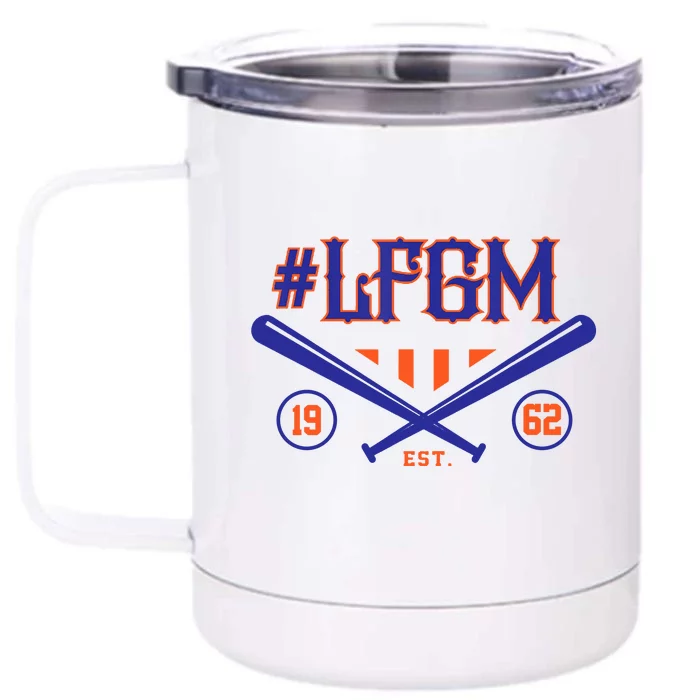 LFGM New York Baseball Est 1962 Front & Back 12oz Stainless Steel Tumbler Cup