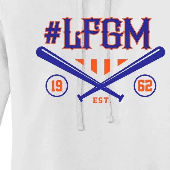 LFGM New York Baseball Est 1962 Women's Pullover Hoodie