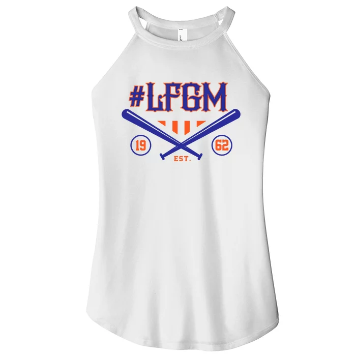 LFGM New York Baseball Est 1962 Women’s Perfect Tri Rocker Tank