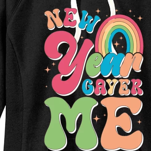 Lgbt New Year Gayer Me Gay Lesbian New YearS Eve Party Cute Gift Women's Fleece Hoodie