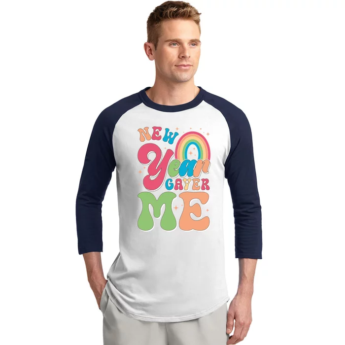 Lgbt New Year Gayer Me Gay Lesbian New YearS Eve Party Cute Gift Baseball Sleeve Shirt