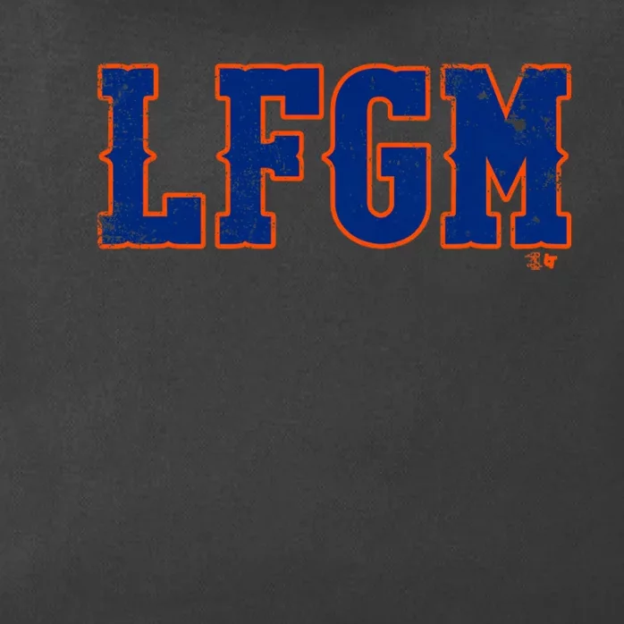 Lfgm New York Baseball Zip Tote Bag