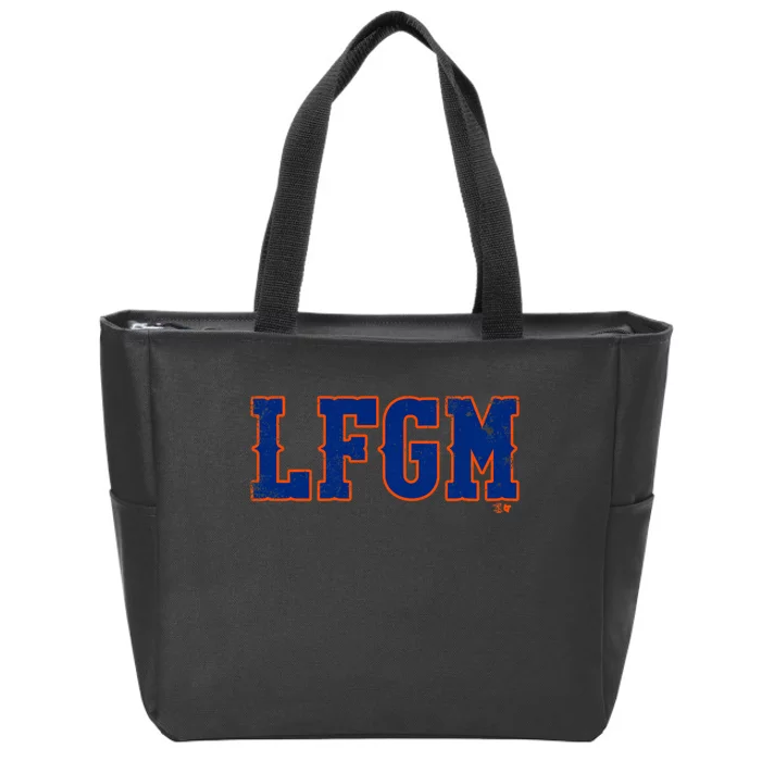 Lfgm New York Baseball Zip Tote Bag