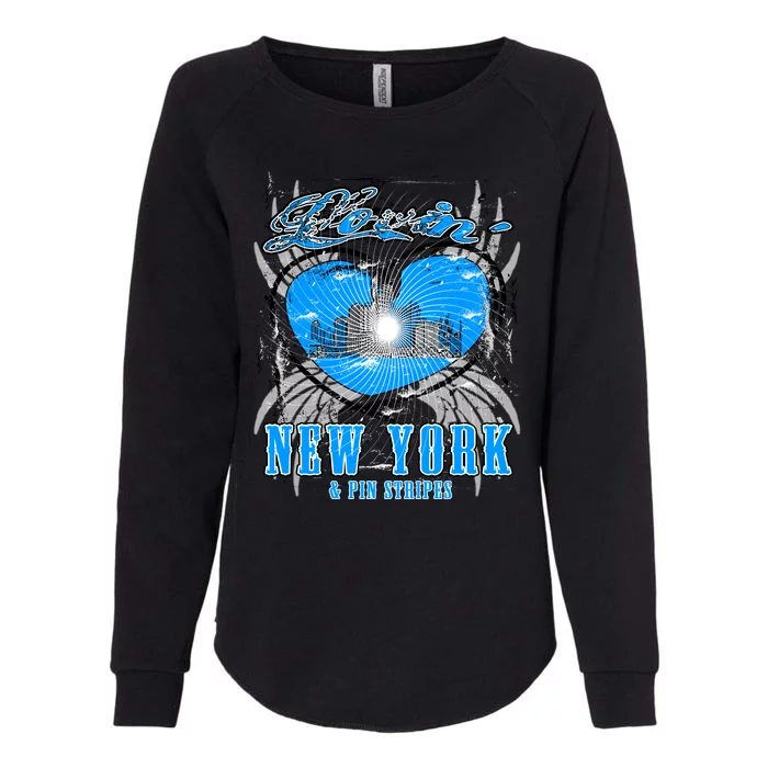 Loving New York Womens California Wash Sweatshirt