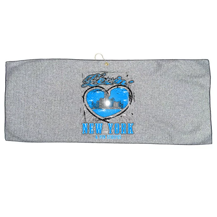 Loving New York Large Microfiber Waffle Golf Towel