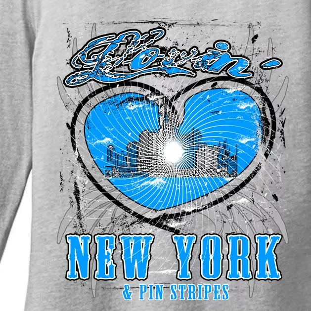 Loving New York Womens CVC Long Sleeve Shirt