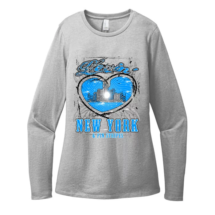 Loving New York Womens CVC Long Sleeve Shirt