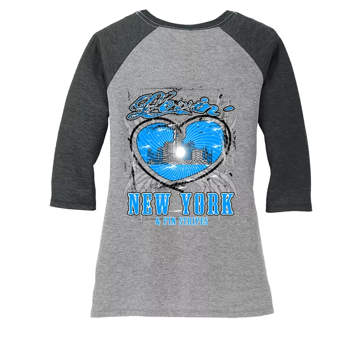 Loving New York Women's Tri-Blend 3/4-Sleeve Raglan Shirt