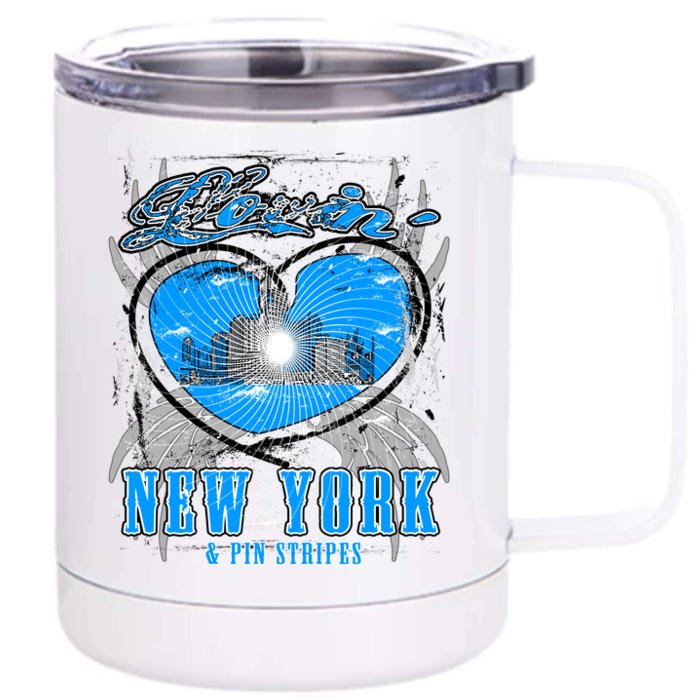 Loving New York Front & Back 12oz Stainless Steel Tumbler Cup