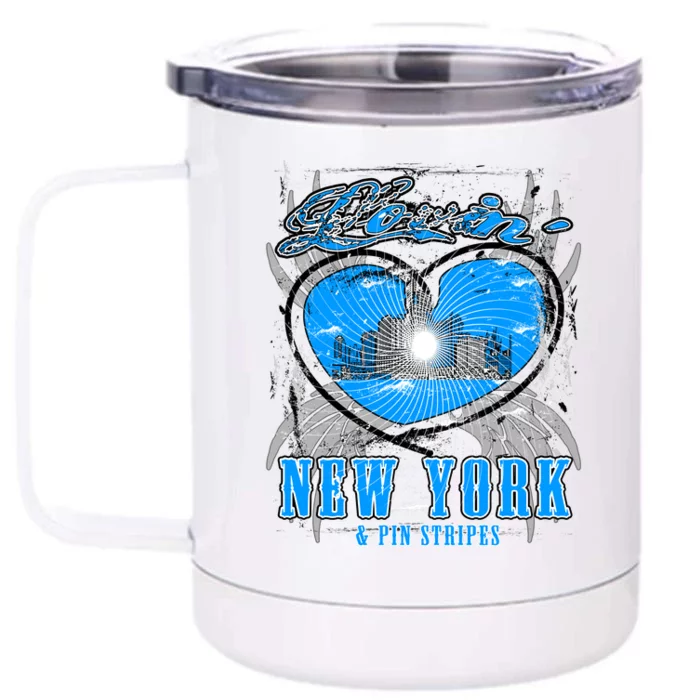 Loving New York Front & Back 12oz Stainless Steel Tumbler Cup