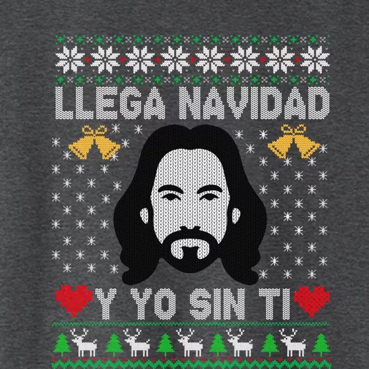 Llega Navidad Y Yo Sin Ti Women's Crop Top Tee