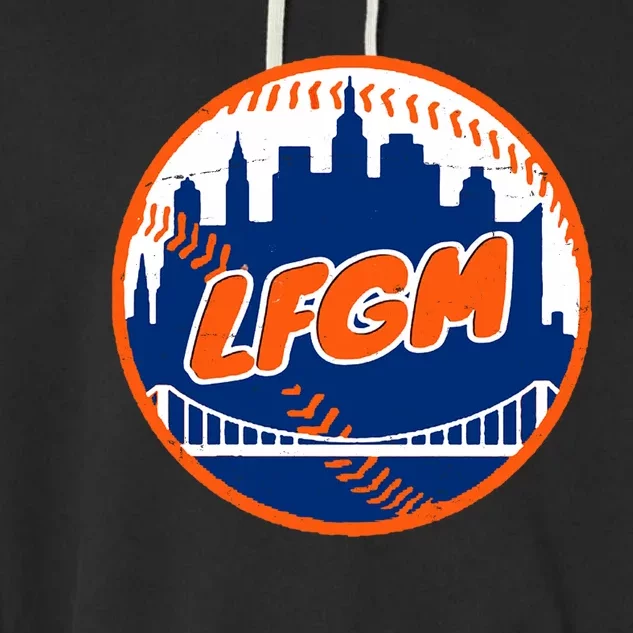 LFGM New York Baseball Garment-Dyed Fleece Hoodie