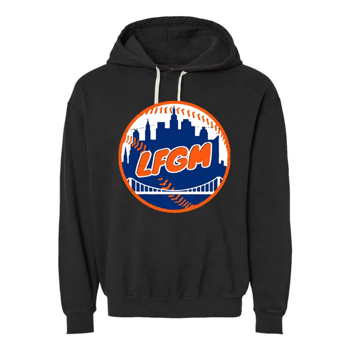 LFGM New York Baseball Garment-Dyed Fleece Hoodie