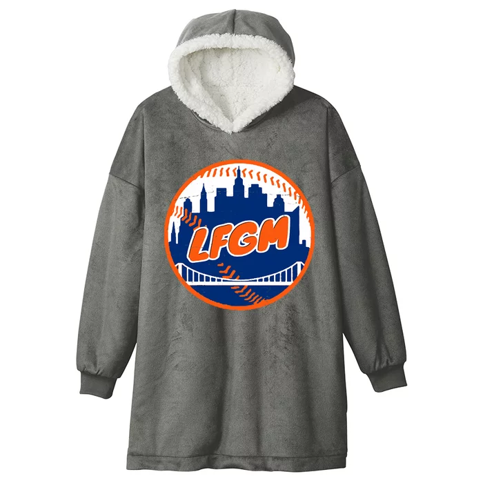 LFGM New York Baseball Hooded Wearable Blanket