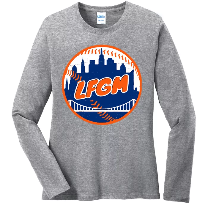 LFGM New York Baseball Ladies Long Sleeve Shirt