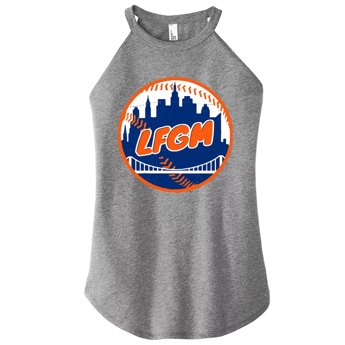 LFGM New York Baseball Women’s Perfect Tri Rocker Tank